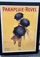 Full view of framed Parapluie-Revel poster