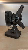 Side profile of 8mm film projector