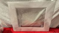 Front view of sealed white Accent Mount picture mat