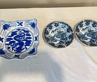 Group shot of all three porcelain pieces