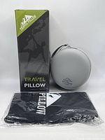 Boxed memory-foam pillow, SkyTrax case, packaged pillowcase