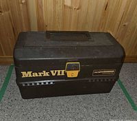 Closed tackle box showing overall appearance