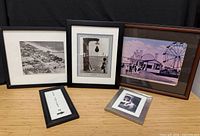 Group shot of all five framed pieces