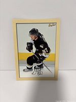 Front of card showing Sidney Crosby image and Beehive logo
