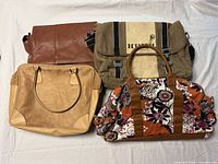 Group shot of all four bags