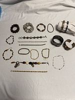 All 18 bracelets laid out for overview