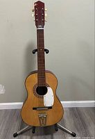 Front view showing entire guitar and features