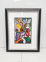 Framed poster print front view showing entire piece with mat and frame