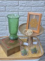 All items together showing relative sizes and finishes