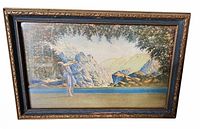 Front view of framed print showing full artwork and frame detail