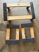 Top view of complete Uline dolly with casters and two additional dolly frames