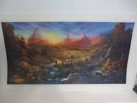 Front view of the unframed print showing artwork and margins