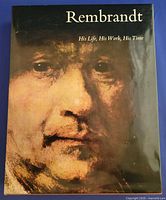 Front cover of book with title and Rembrandt portrait