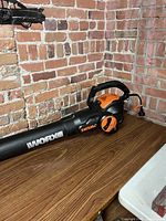 Full view of WORX Trivac leaf blower/vacuum on table
