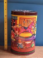 Front view showing height with ruler and horse toy scene