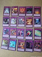 All twenty trap cards laid out in grid