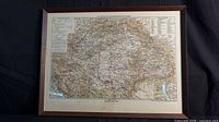 Frontal view of entire framed map