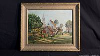 Frontal view of framed painting