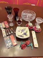 Group shot of all items on table