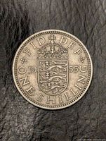 Reverse view showing English crowned shield and date
