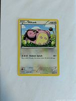 Front view of Miltank XY Kalos Starter card displaying artwork, stats, and condition