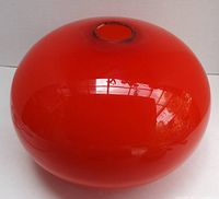 Top view showing opening and discoloration edge