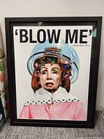 Front view of framed print showing artwork, frame and glazing