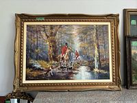 full view of framed painting