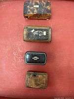 Four boxes closed, top view
