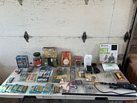 Full table view of all hardware and tool items