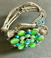 Full view of flower motif and cuff