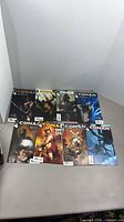 Overall shot of all eight Conan comic books