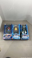 All three boxed figures front view