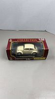 Front view of boxed Volkswagen Beetle model