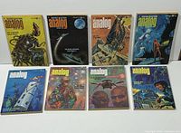 Group image of all eight Analog digest magazines