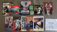 Group shot of all 10 Vladimir Guerrero cards