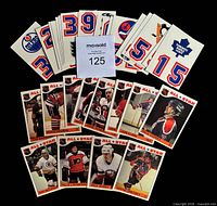 Front view showing player stickers and helmet logo/number stickers