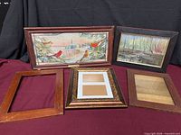 Front view showing all five frames