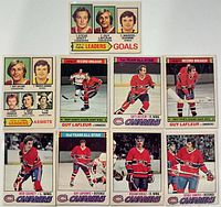 All nine cards laid out to show fronts and grouping