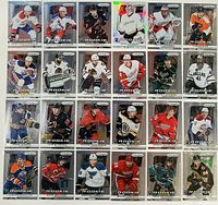 Front view of all 24 rookie cards laid out in four rows of six