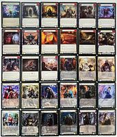 Front view of all 30 Flesh and Blood cards laid out in 5×6 grid
