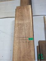 Full view of board front face leaning against wall