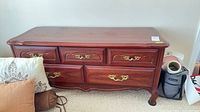 full view cedar lined chest with brass handles