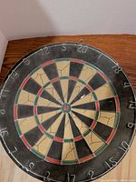 Front view of dartboard showing full surface and numbering