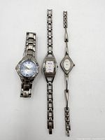 Front view of all three watches side by side