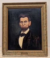 full view of framed Abraham Lincoln portrait