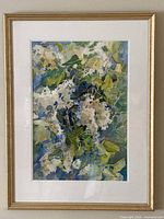 Framed watercolor painting