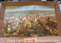 Full view of Budweiser Custer's Last Fight advertising print