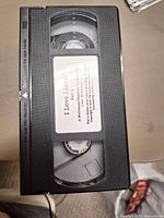 Front view of VHS cassette showing title label