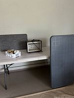 All items on and beside table